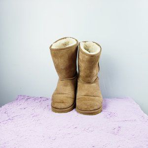 CALF LEATHER+SHEEPSKIN SHEARLING Lined Pull-on Boot W9 US UNBRANDED